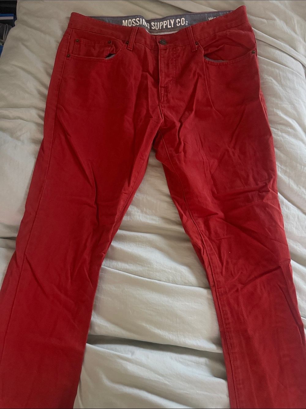 Mossimo Supply Co. Red Slim-Fit Pants